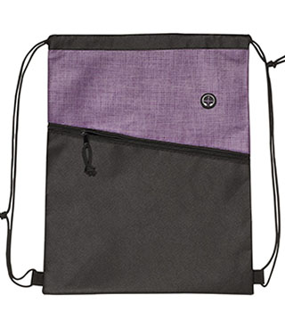 Tonal Heathered Non-Woven Drawstring Backpack