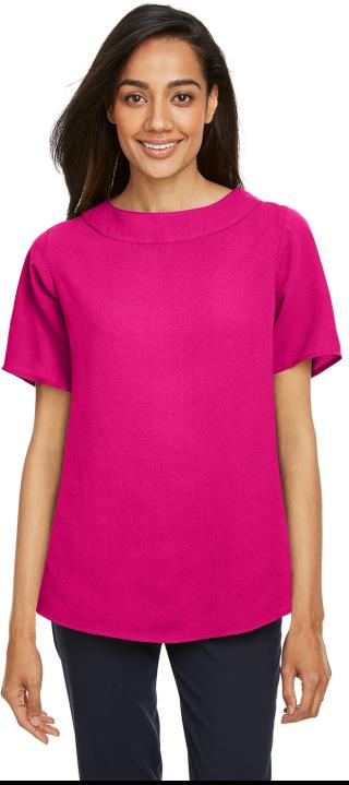 DP613W - Ladies' Boat-Neck Blouse