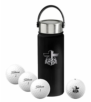 BLK23-FT4C-PV - 4-Ball Metal Water Bottle