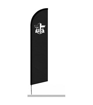 FCA-WL - 33 x 174 in. Wing Banner w/ Pole Set