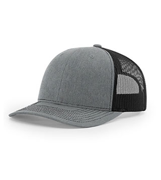 ICO-B-009 - Snapback Trucker Cap - Heather Grey/Black