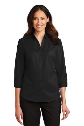 Ladies' 3/4-Sleeve SuperPro Twill Shirt