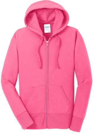 LPC78ZH - Ladies' Classic Full-Zip Hooded Sweatshirt