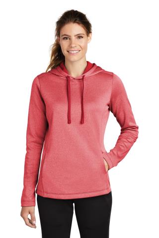 Ladies Heather Fleece Hooded Pullover