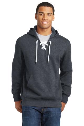 Men's Lace Up Pullover Hooded Sweatshirt